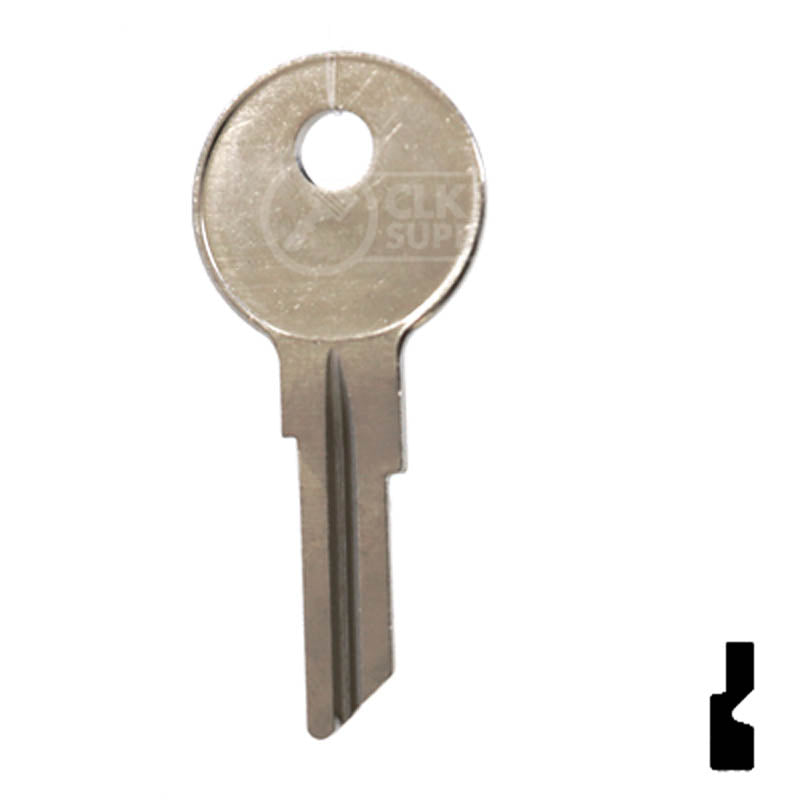 Uncut Key Blank | Mercury Clum Boat | CU12 Power Sport Key Ilco