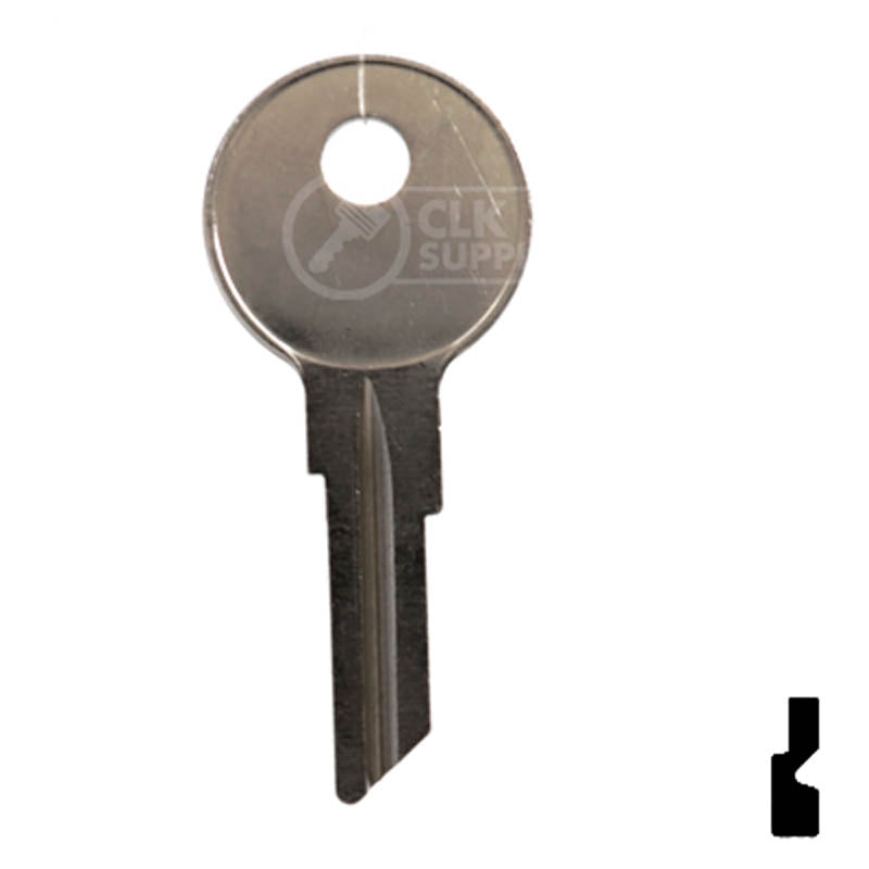 Uncut Key Blank | Mercury Clum Boat | CU12 Power Sport Key Ilco