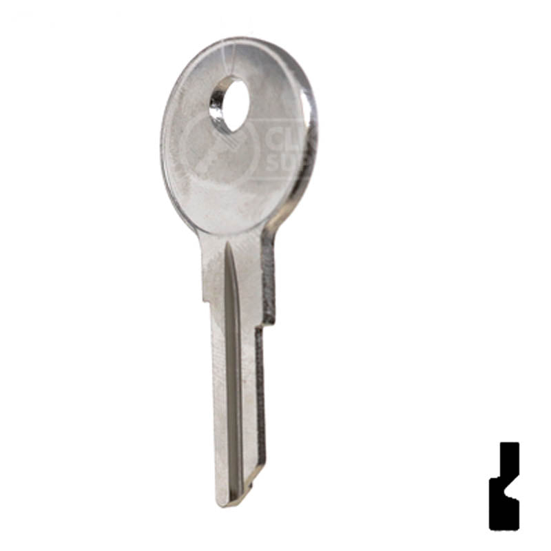 Uncut Key Blank | Mercury Clum Boat | CU12 Power Sport Key Ilco