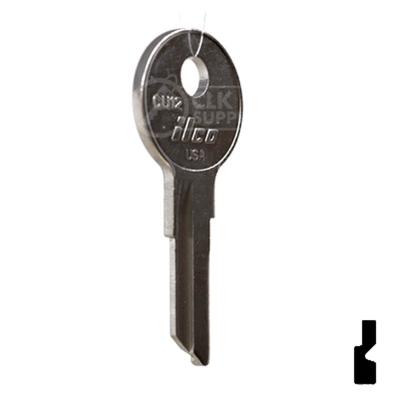 Uncut Key Blank | Mercury Clum Boat | CU12 Power Sport Key Ilco