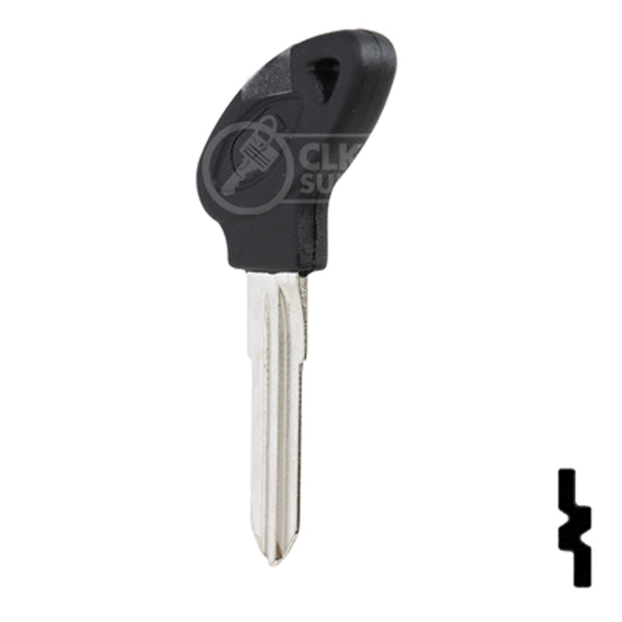 Uncut Key Blank | Piaggio Scooter | PGO-2P Power Sport Key JMA USA