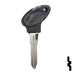 Uncut Key Blank | Piaggio Scooter | PGO-2P Power Sport Key JMA USA