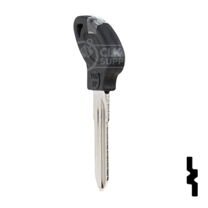 Uncut Key Blank | Piaggio Scooter | PGO-2P Power Sport Key JMA USA