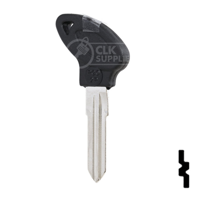 Uncut Key Blank | Piaggio Scooter | PGO-2P Power Sport Key JMA USA