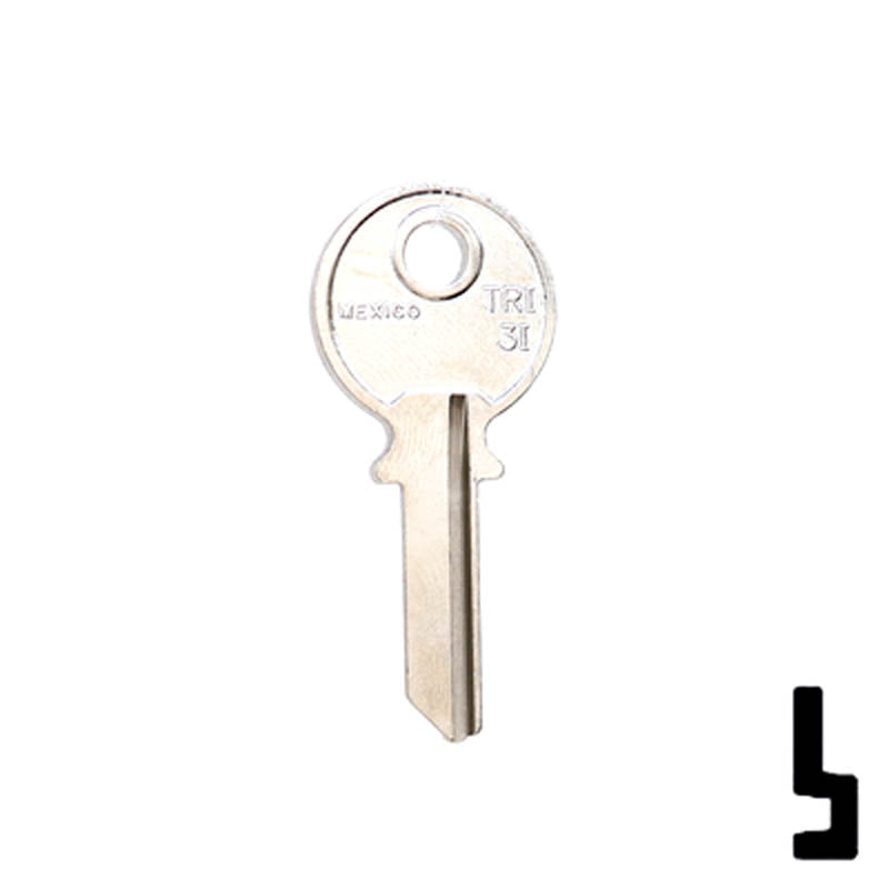 Uncut Key Blank | Tri-Circle | TRI-3I Power Sport Key JMA USA