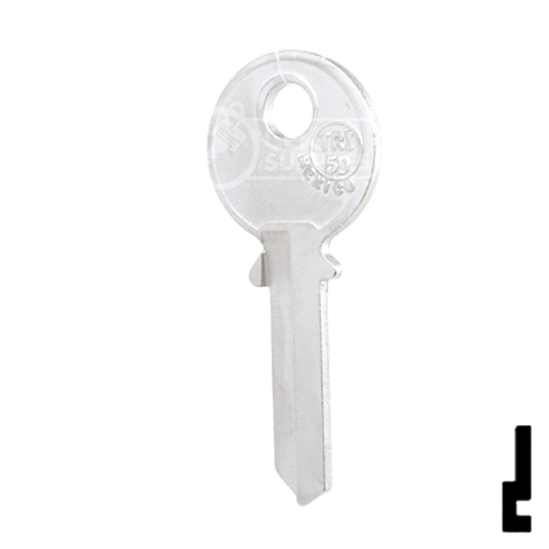Uncut Key Blank | Tri-Circle | TRI-5D Power Sport Key JMA USA