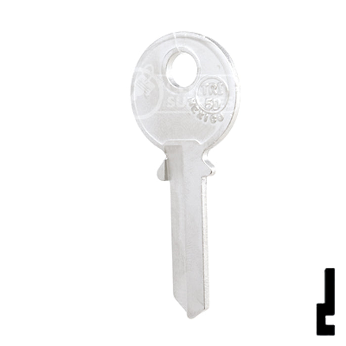 Uncut Key Blank | Tri-Circle | TRI-5D Power Sport Key JMA USA