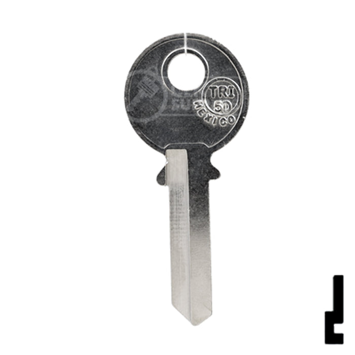 Uncut Key Blank | Tri-Circle | TRI-5D Power Sport Key JMA USA