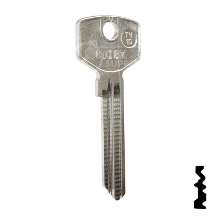 Uncut Key Blank | Trio Ving | BD187 Power Sport Key Framon Manufacturing Company, Inc