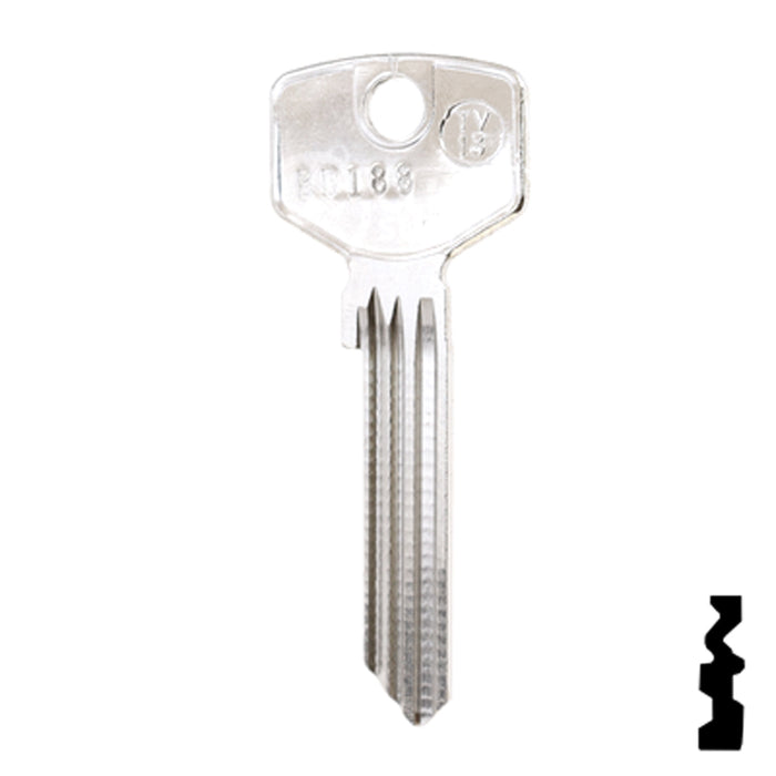 Uncut Key Blank | Trio Ving | BD188 Power Sport Key Framon Manufacturing Company, Inc