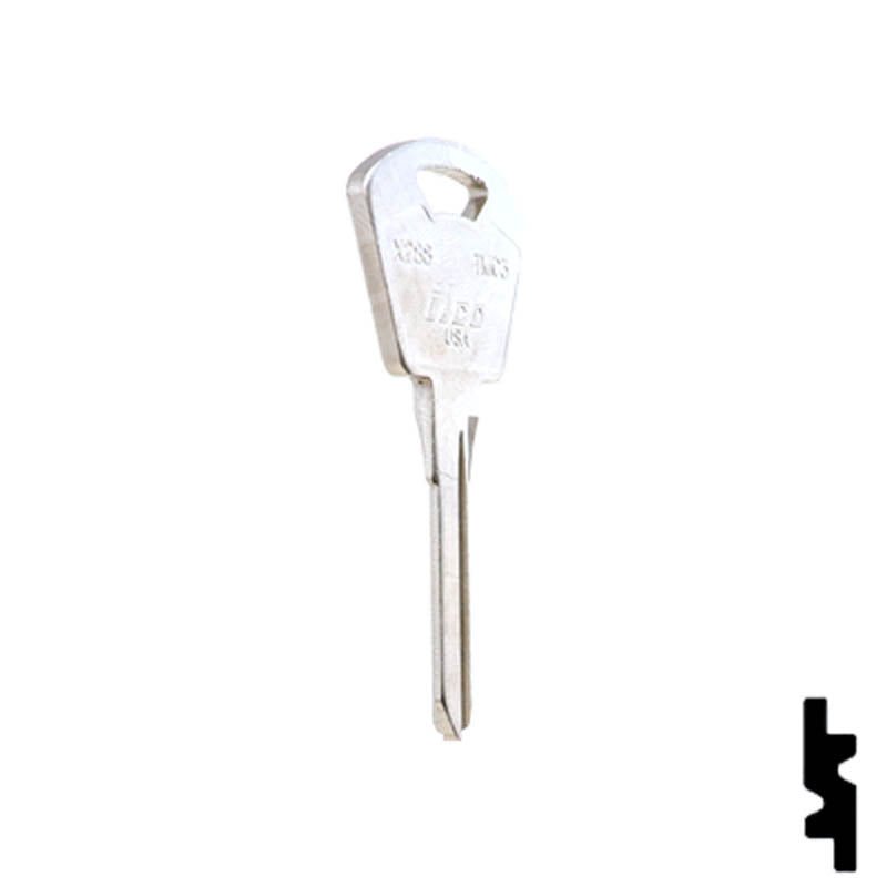 Uncut Key Blank | Triumph Motorcycle | X288, TMC3 Power Sport Key Ilco