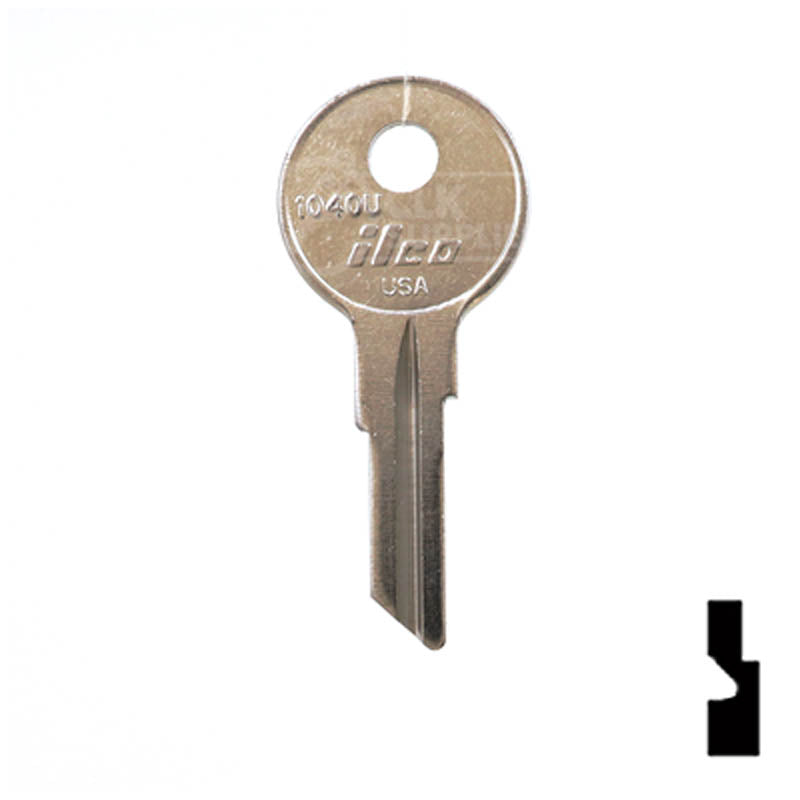 Uncut Key Blank | Watercraft / Boat | 1040U Power Sport Key Ilco