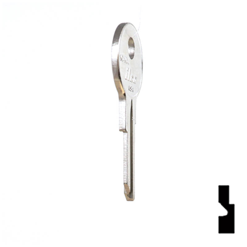 Uncut Key Blank | Watercraft / Boat | 1040U Power Sport Key Ilco