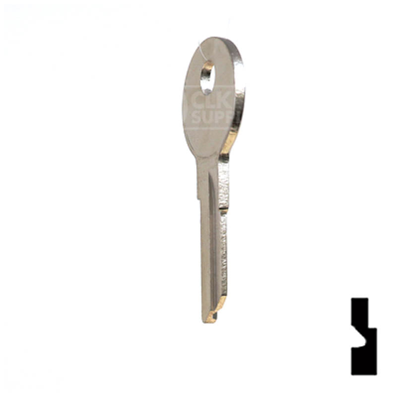 Uncut Key Blank | Watercraft / Boat | 1040U Power Sport Key Ilco