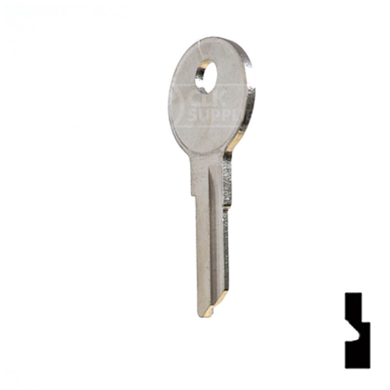 Uncut Key Blank | Watercraft / Boat | 1040U Power Sport Key Ilco