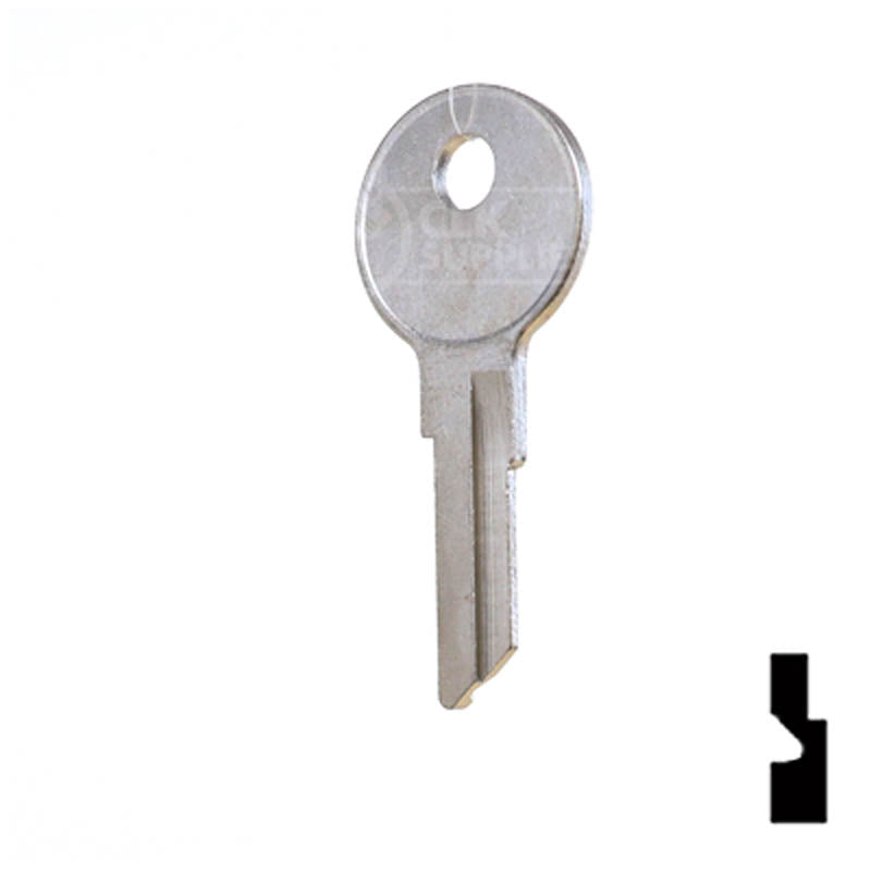 Uncut Key Blank | Watercraft / Boat | 1040U Power Sport Key Ilco