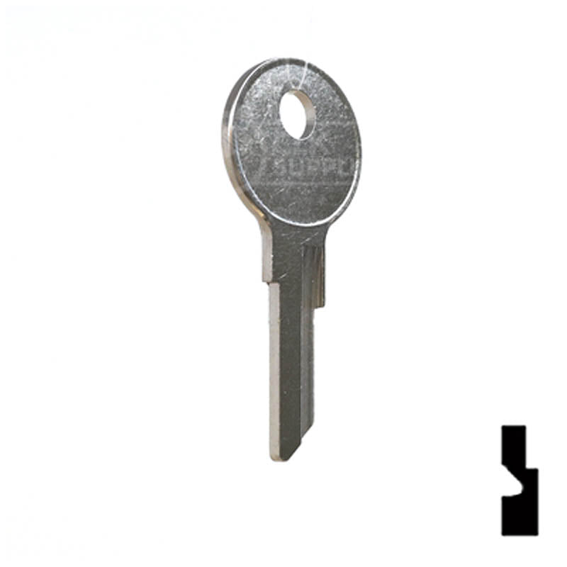 Uncut Key Blank | Watercraft / Boat | 1040U Power Sport Key Ilco