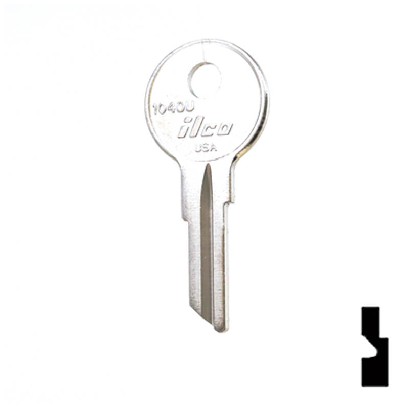 Uncut Key Blank | Watercraft / Boat | 1040U Power Sport Key Ilco
