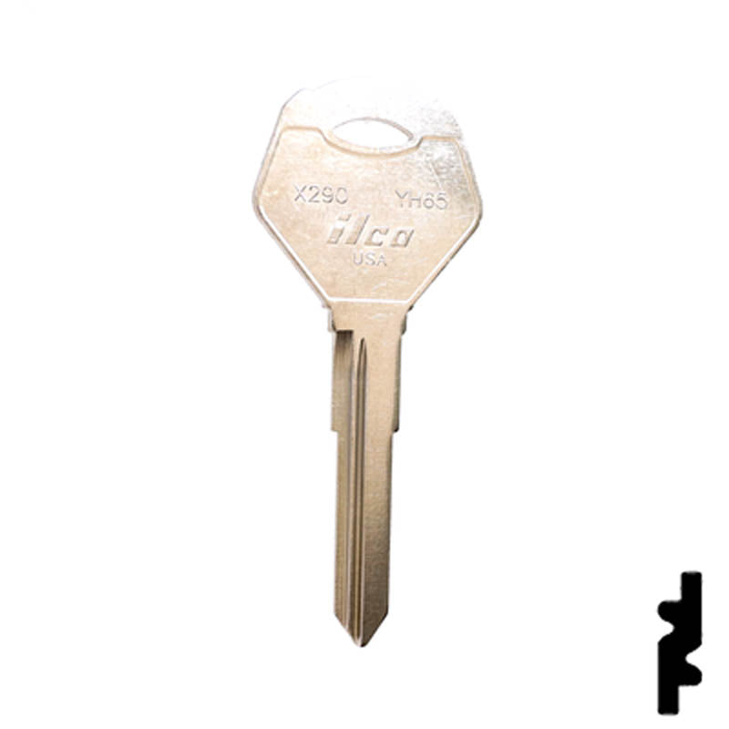 Uncut Key Blank | Yamaha Motorcycle | X290, YH65 Power Sport Key Ilco