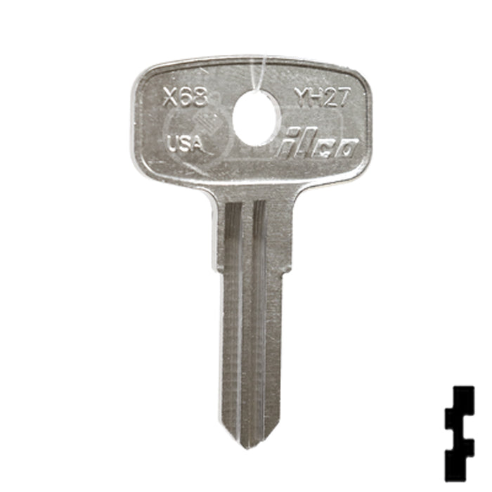 Uncut Key Blank | Yamaha | X68, YH27 Power Sport Key Ilco