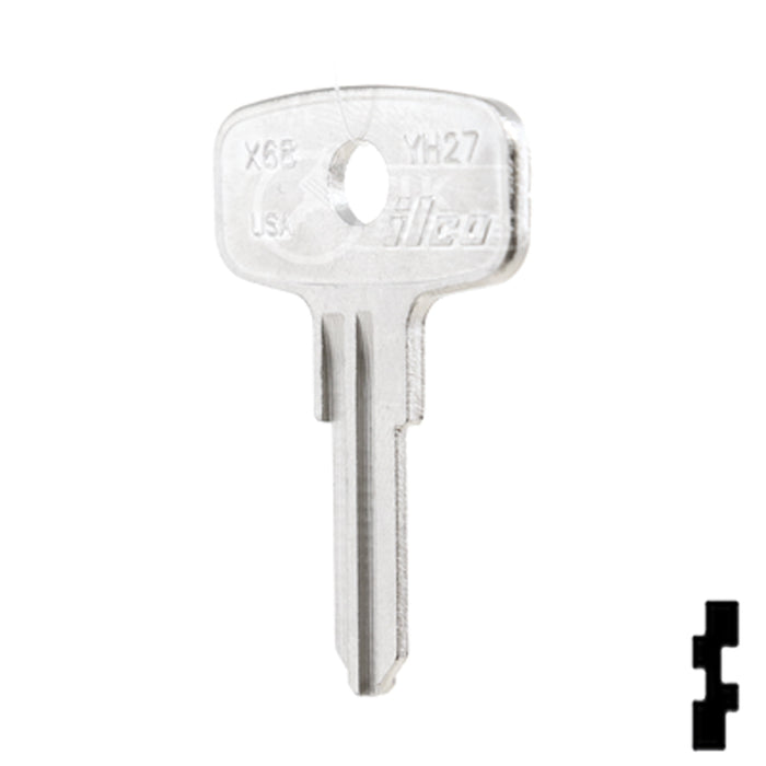 Uncut Key Blank | Yamaha | X68, YH27 Power Sport Key Ilco