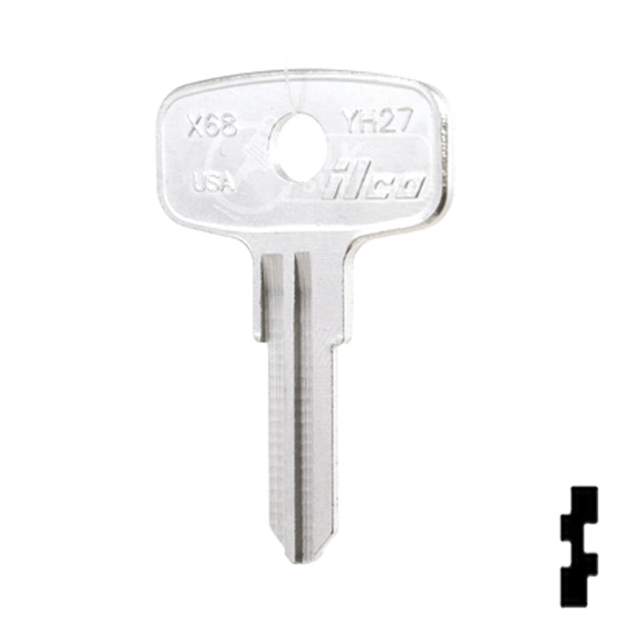 Uncut Key Blank | Yamaha | X68, YH27 Power Sport Key Ilco