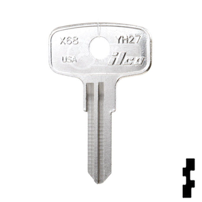 Uncut Key Blank | Yamaha | X68, YH27 Power Sport Key Ilco