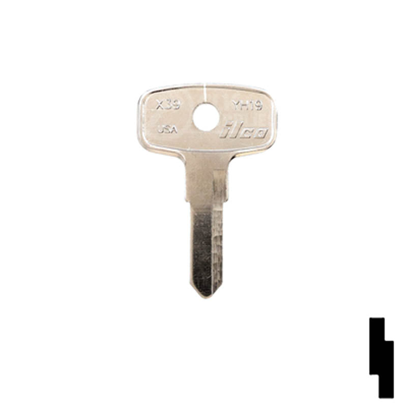 Uncut Key Blank | Yamaha| YH19 Power Sport Key Ilco