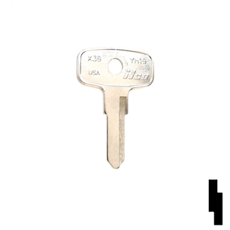 Uncut Key Blank | Yamaha| YH19 Power Sport Key Ilco