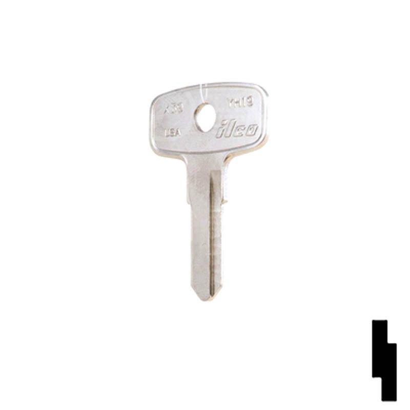 Uncut Key Blank | Yamaha| YH19 Power Sport Key Ilco