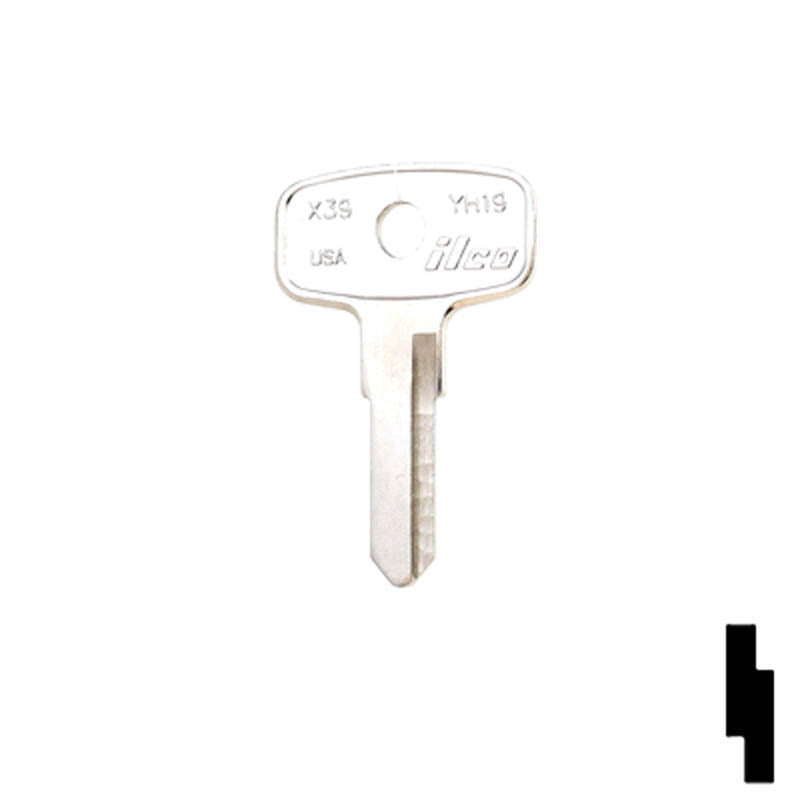 Uncut Key Blank | Yamaha| YH19 Power Sport Key Ilco