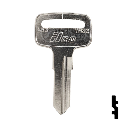 Uncut Key Blank | Yamaha | YH32, X63 Power Sport Key Ilco