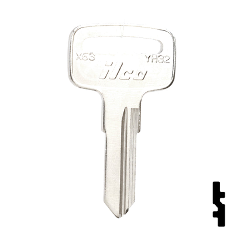 Uncut Key Blank | Yamaha | YH32, X63 Power Sport Key Ilco