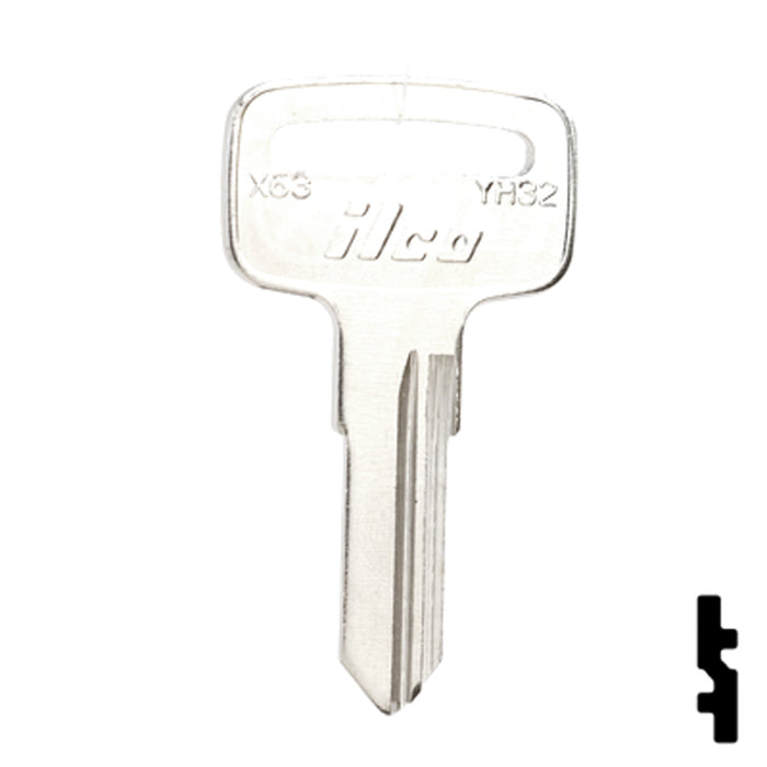 Uncut Key Blank | Yamaha | YH32, X63 Power Sport Key Ilco