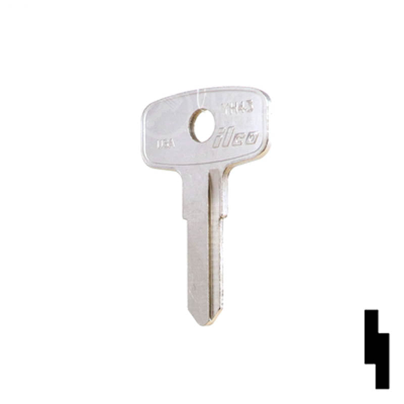 Uncut Key Blank | Yamaha | YH43 Power Sport Key Ilco