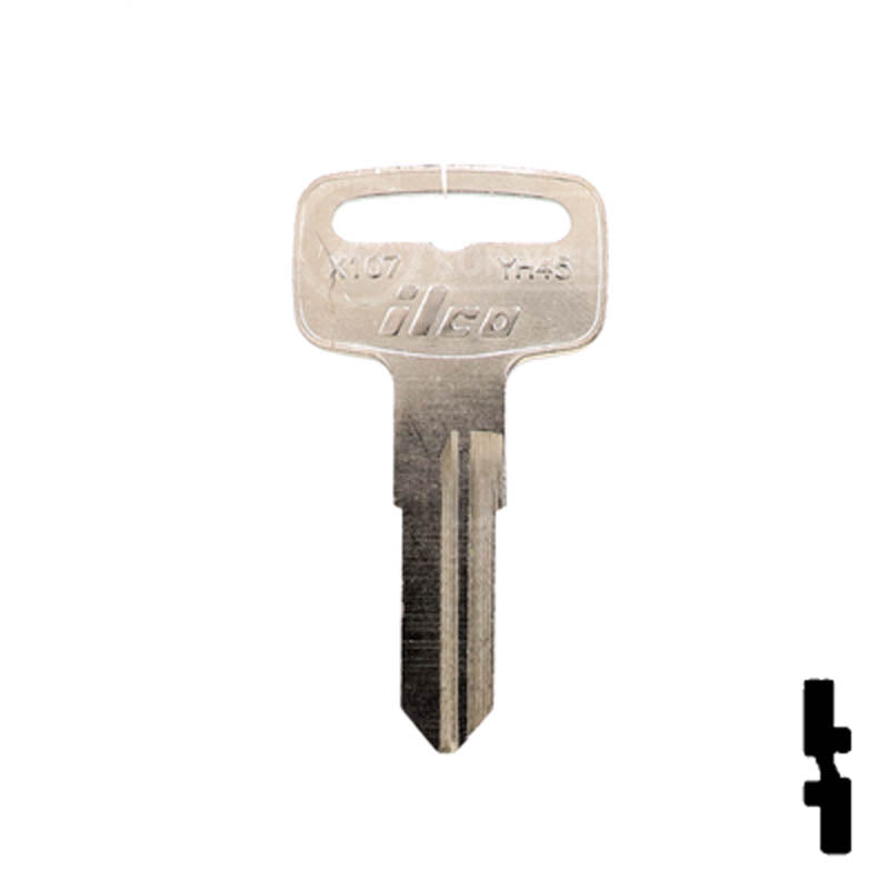 Uncut Key Blank | Yamaha | YH45, X107 Power Sport Key Ilco