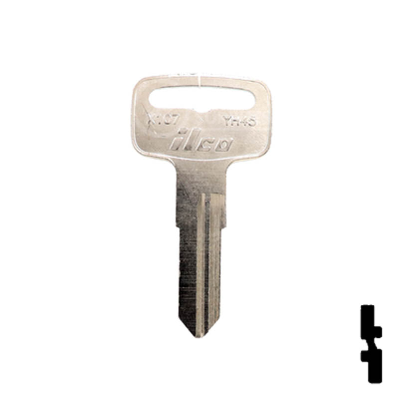 Uncut Key Blank | Yamaha | YH45, X107 Power Sport Key Ilco