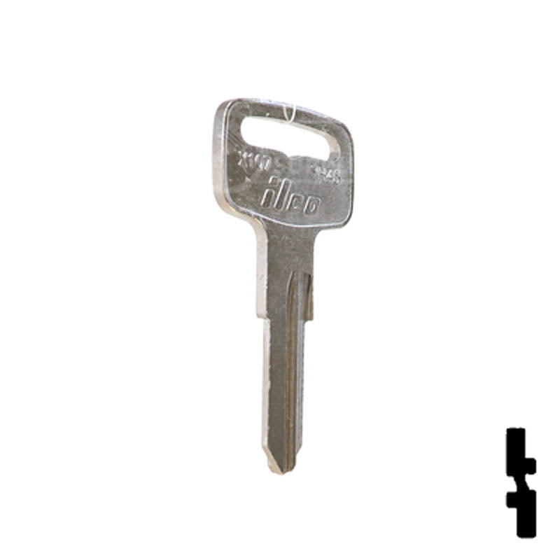 Uncut Key Blank | Yamaha | YH45, X107 Power Sport Key Ilco