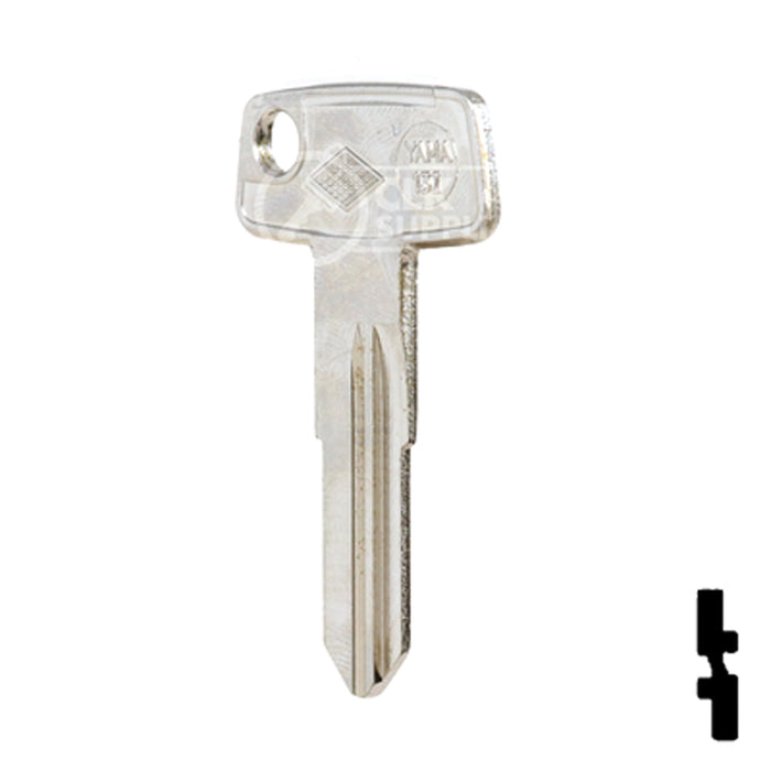 Uncut Key Blank | Yamaha | YH45, YAMA13I Power Sport Key JMA USA