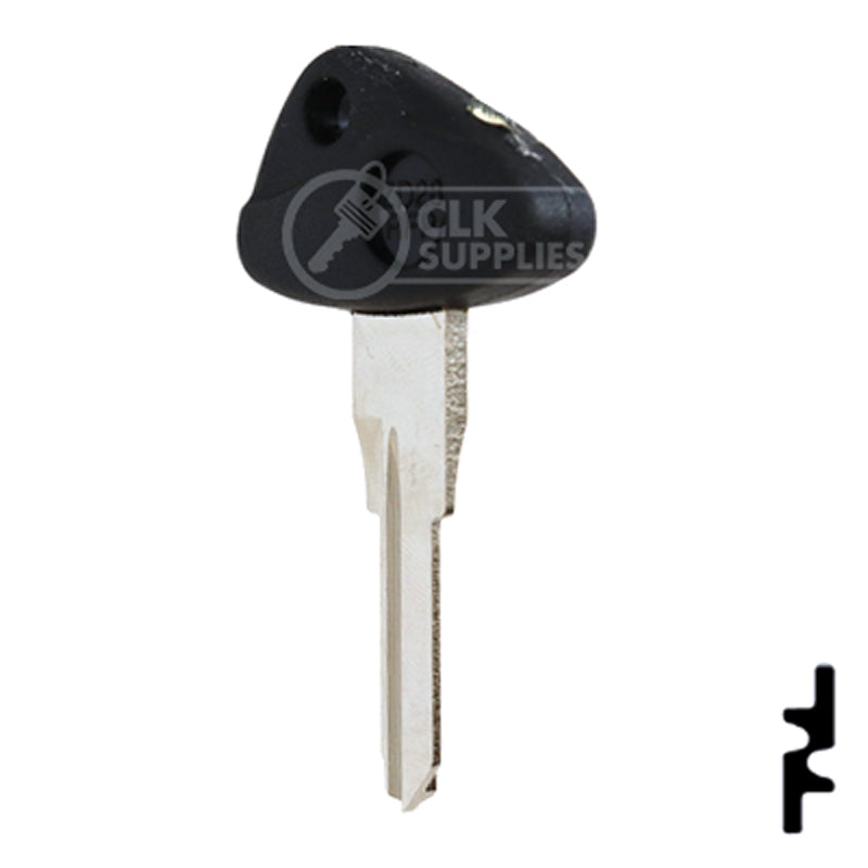 Uncut Plastic Head Key Blank | BMW, Zadi | ZD28RFP-SI Power Sport Key Ilco
