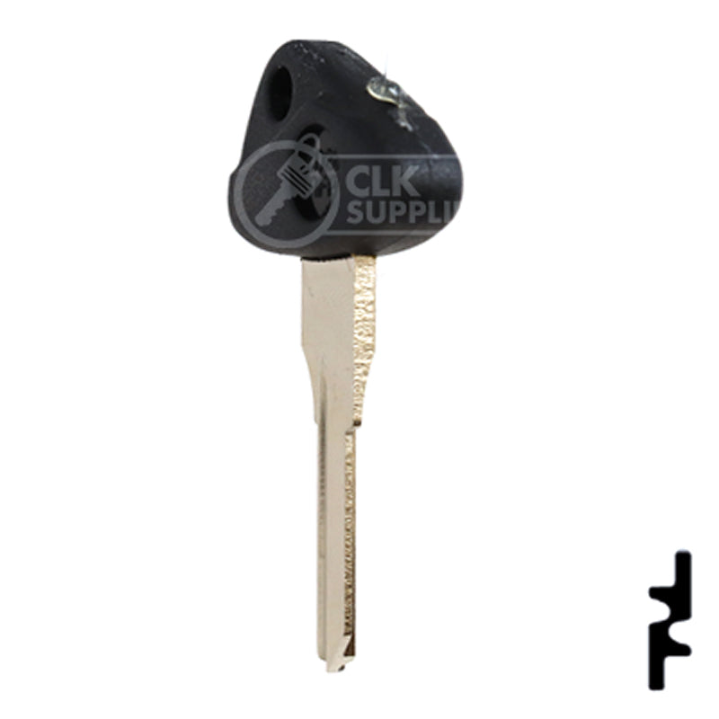 Uncut Plastic Head Key Blank | BMW, Zadi | ZD28RFP-SI Power Sport Key Ilco