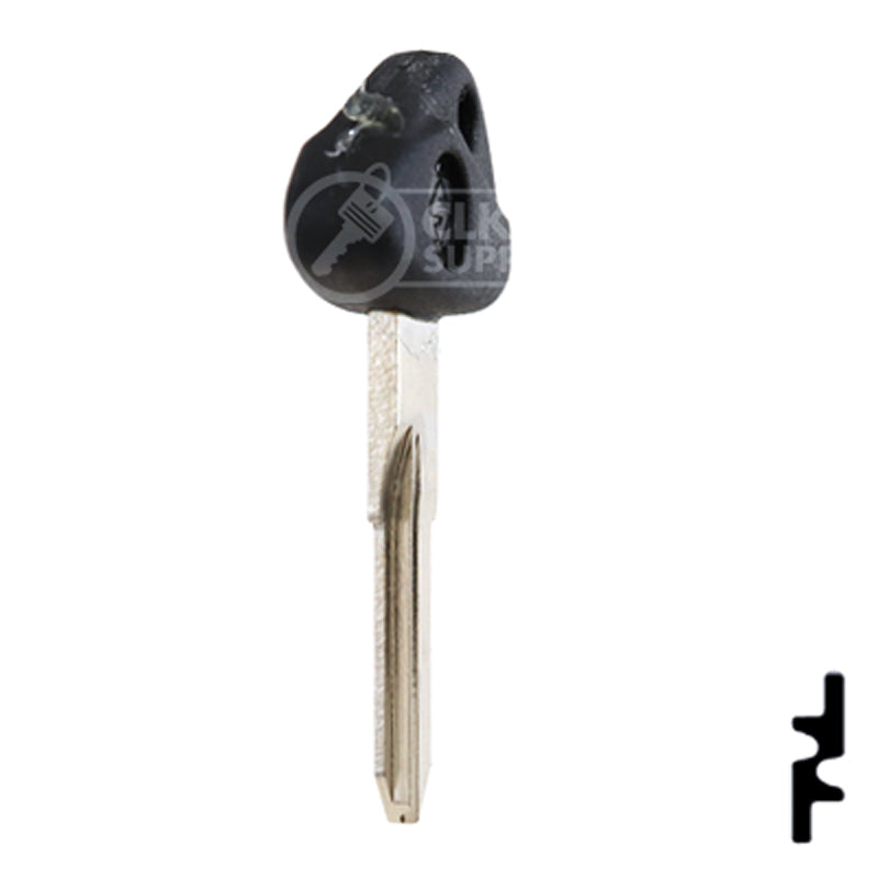 Uncut Plastic Head Key Blank | BMW, Zadi | ZD28RFP-SI Power Sport Key Ilco