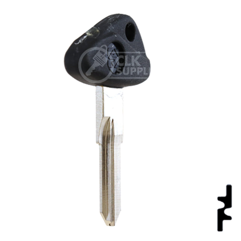 Uncut Plastic Head Key Blank | BMW, Zadi | ZD28RFP-SI Power Sport Key Ilco