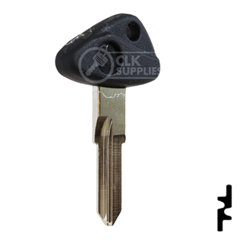Uncut Plastic Head Key Blank | BMW, Zadi | ZD28RFP-SI Power Sport Key Ilco