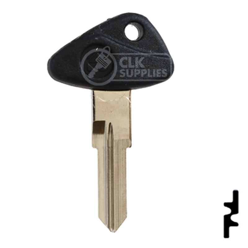 Uncut Plastic Head Key Blank | BMW, Zadi | ZD28RFP-SI Power Sport Key Ilco