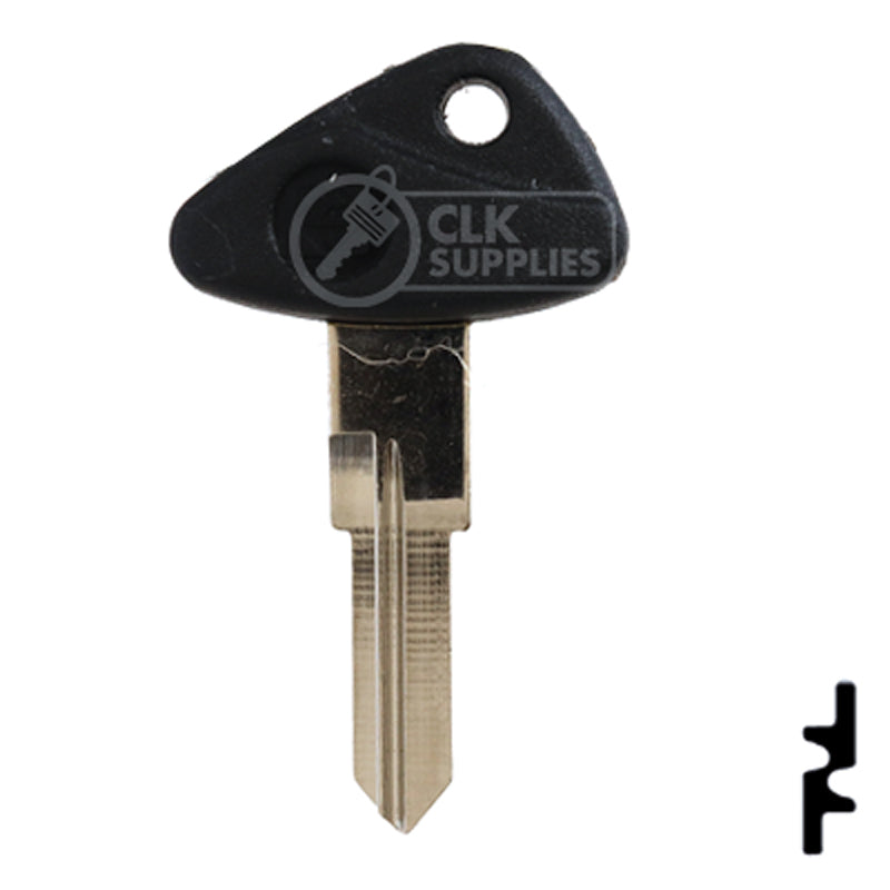 Uncut Plastic Head Key Blank | BMW, Zadi | ZD28RFP-SI Power Sport Key Ilco