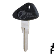 Uncut Plastic Head Key Blank | BMW, Zadi | ZD28RFP-SI Power Sport Key Ilco