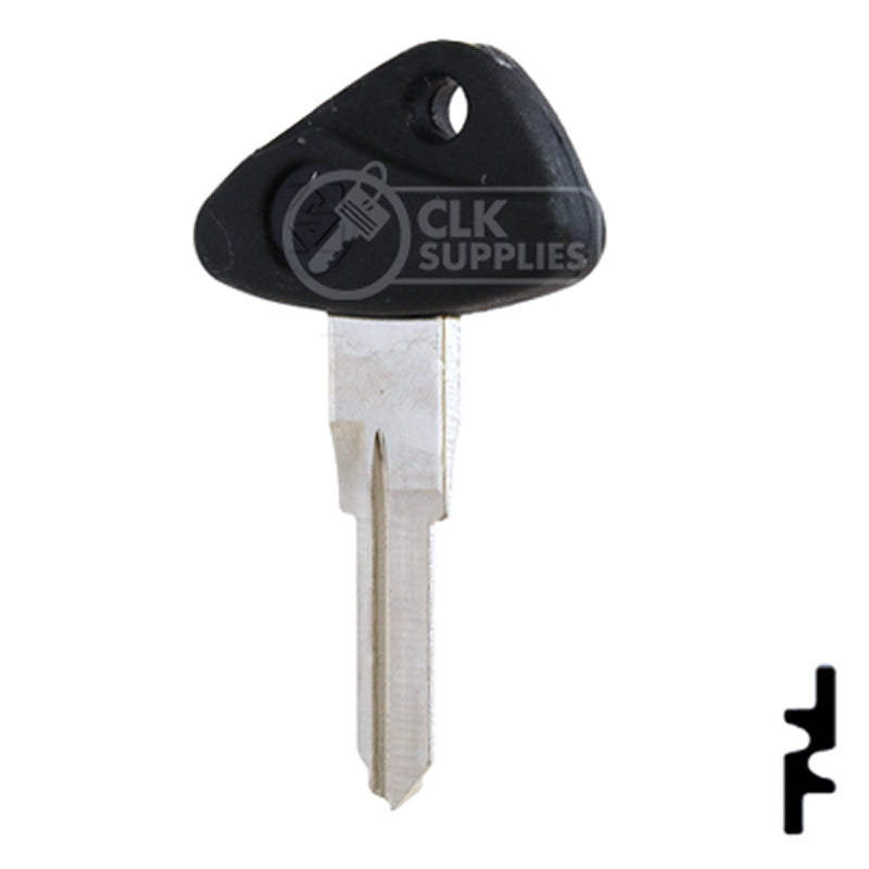 Uncut Plastic Head Key Blank | BMW, Zadi | ZD28RFP-SI Power Sport Key Ilco
