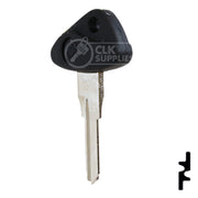Uncut Plastic Head Key Blank | BMW, Zadi | ZD28RFP-SI Power Sport Key Ilco