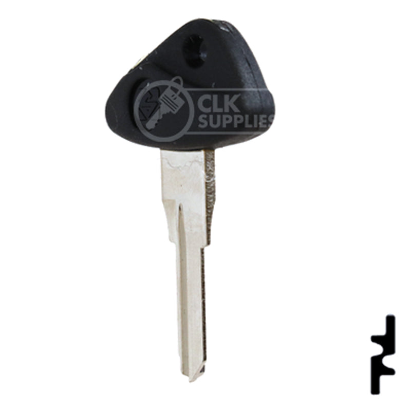 Uncut Plastic Head Key Blank | BMW, Zadi | ZD28RFP-SI Power Sport Key Ilco